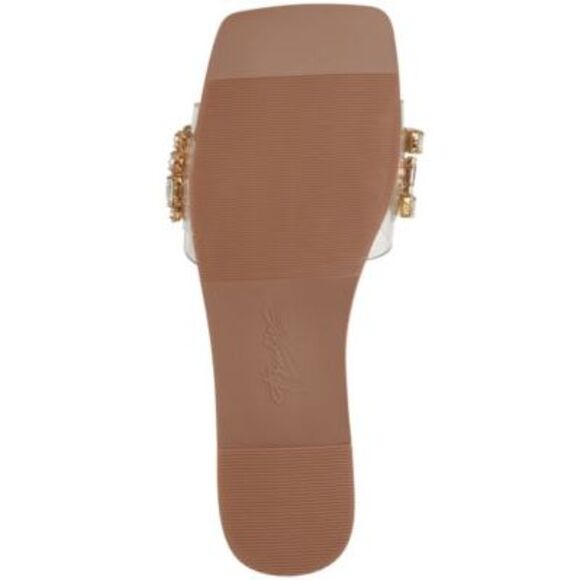 THALIA SODI Womens Transparent Gem Jillene Toe Slip On Slide Sandals Shoes 6 M - Picture 4 of 4